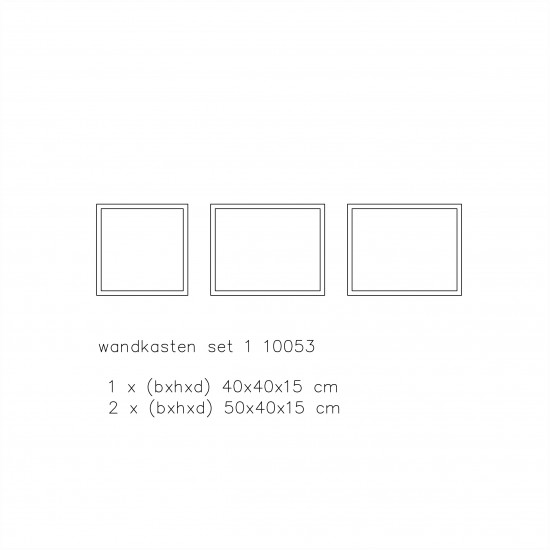 Wandkasten set 10053