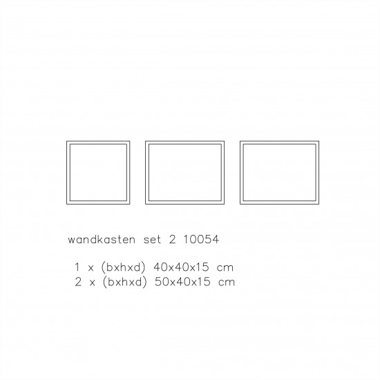 Wandkasten set 10054