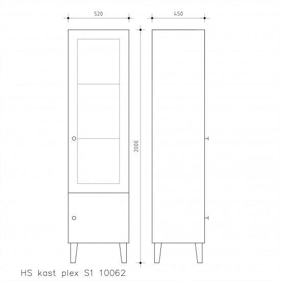 HS-kast plex S1 10062