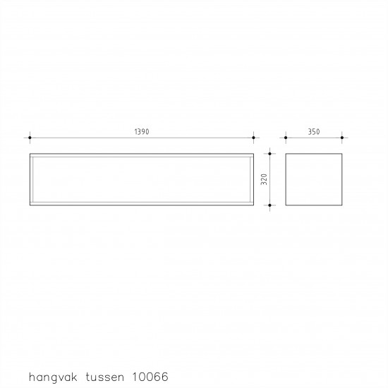 Hangkast tussenvak 10066