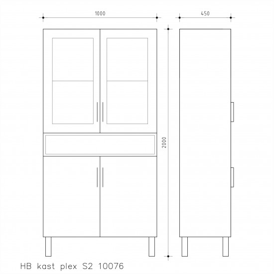 HB-kast plex S2 10076