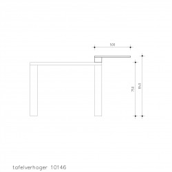 Tafel-verhoger aanhangblad 10146