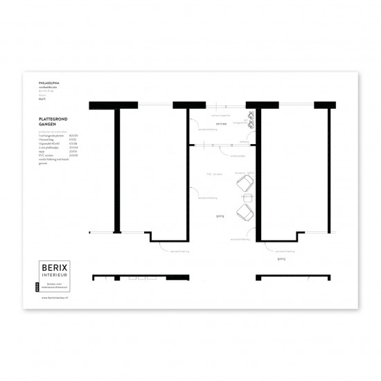 Indelingsadvies Entree + Gangen + Woonkamer 90004