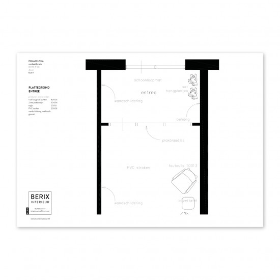 3D Interieuradvies Entree + Gangen + Woonkamer 90008